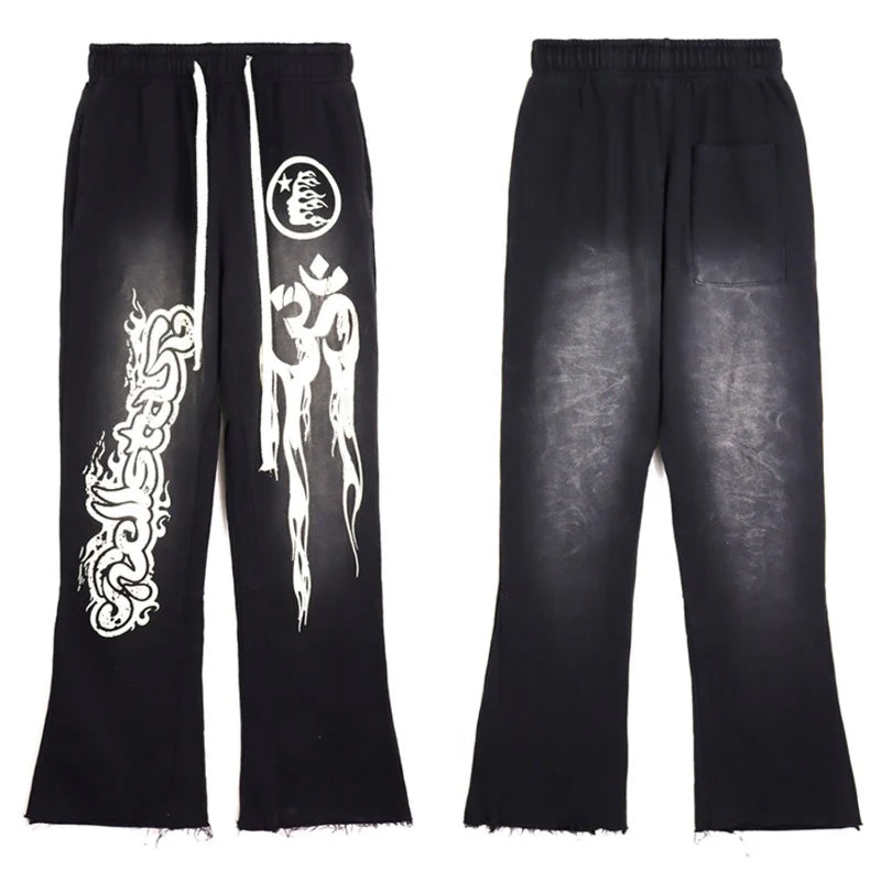 Hellstar Hoodie & Pants Vintage Washed Old Hooded Sweater Hoodie