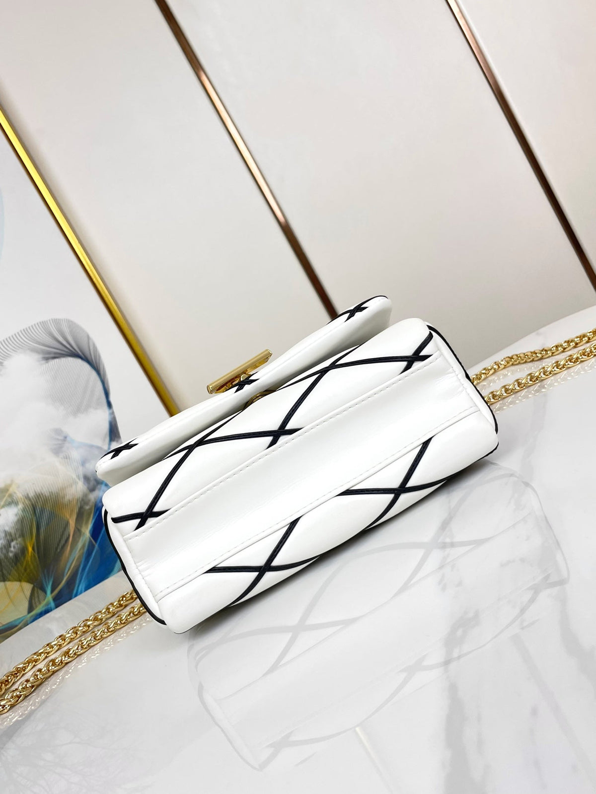 LOUIS VUITTON GO-14 MM 23 WHITE BLACK