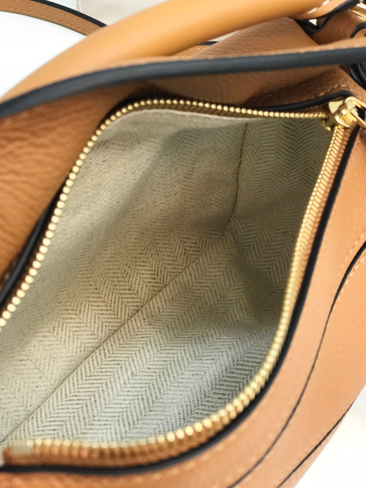 LOE MINI 18 PUZZLE BAG IN WARM DESERT CALFSKIN