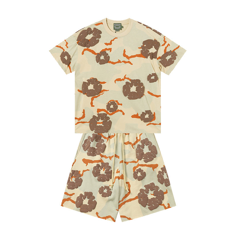 Denim Tears T-shirt & Shorts 2 Piece Set Camouflage