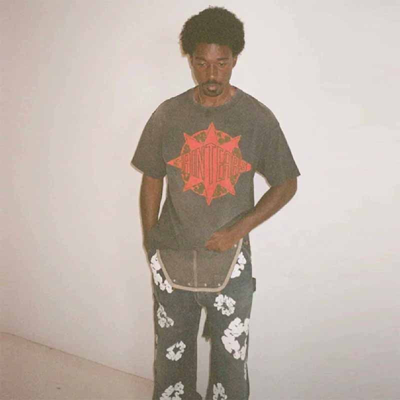 SAINT MICHAEL Vintage T-shirt DENIM TEARS Loose Short Sleeve