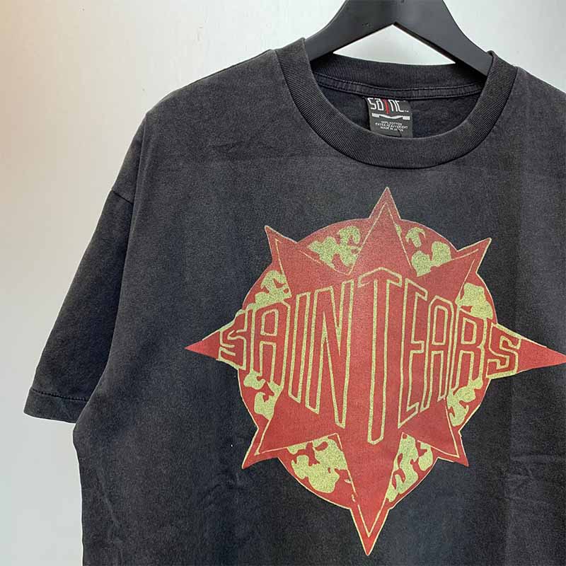 SAINT MICHAEL Vintage T-shirt DENIM TEARS Loose Short Sleeve