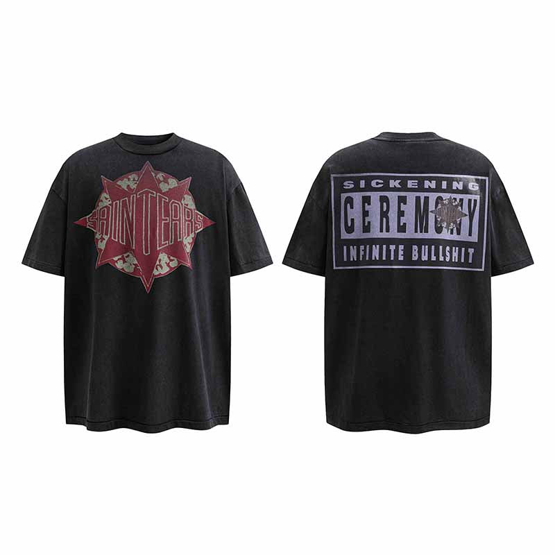 SAINT MICHAEL Vintage T-shirt DENIM TEARS Loose Short Sleeve