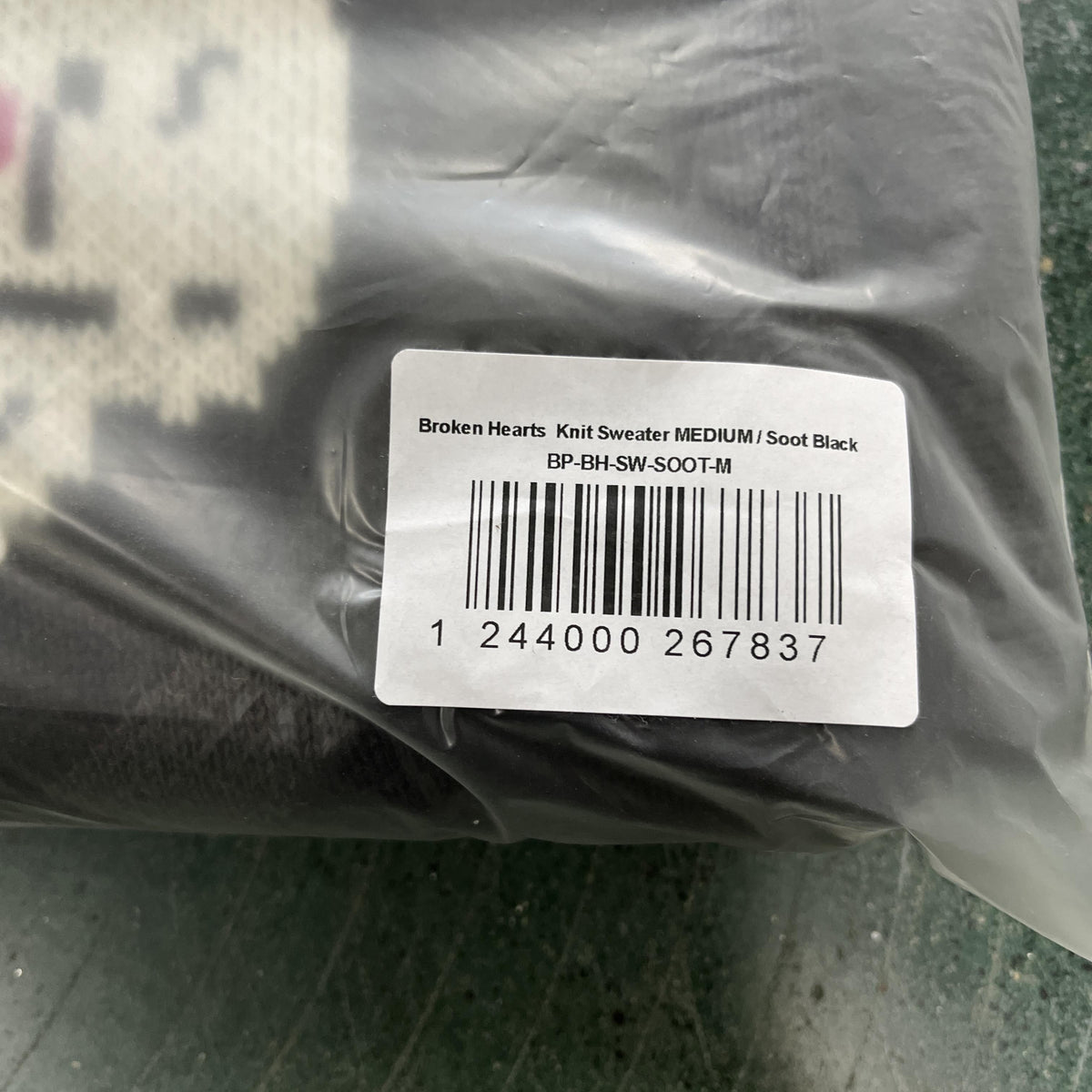 Broken P Skull Heart Sweater