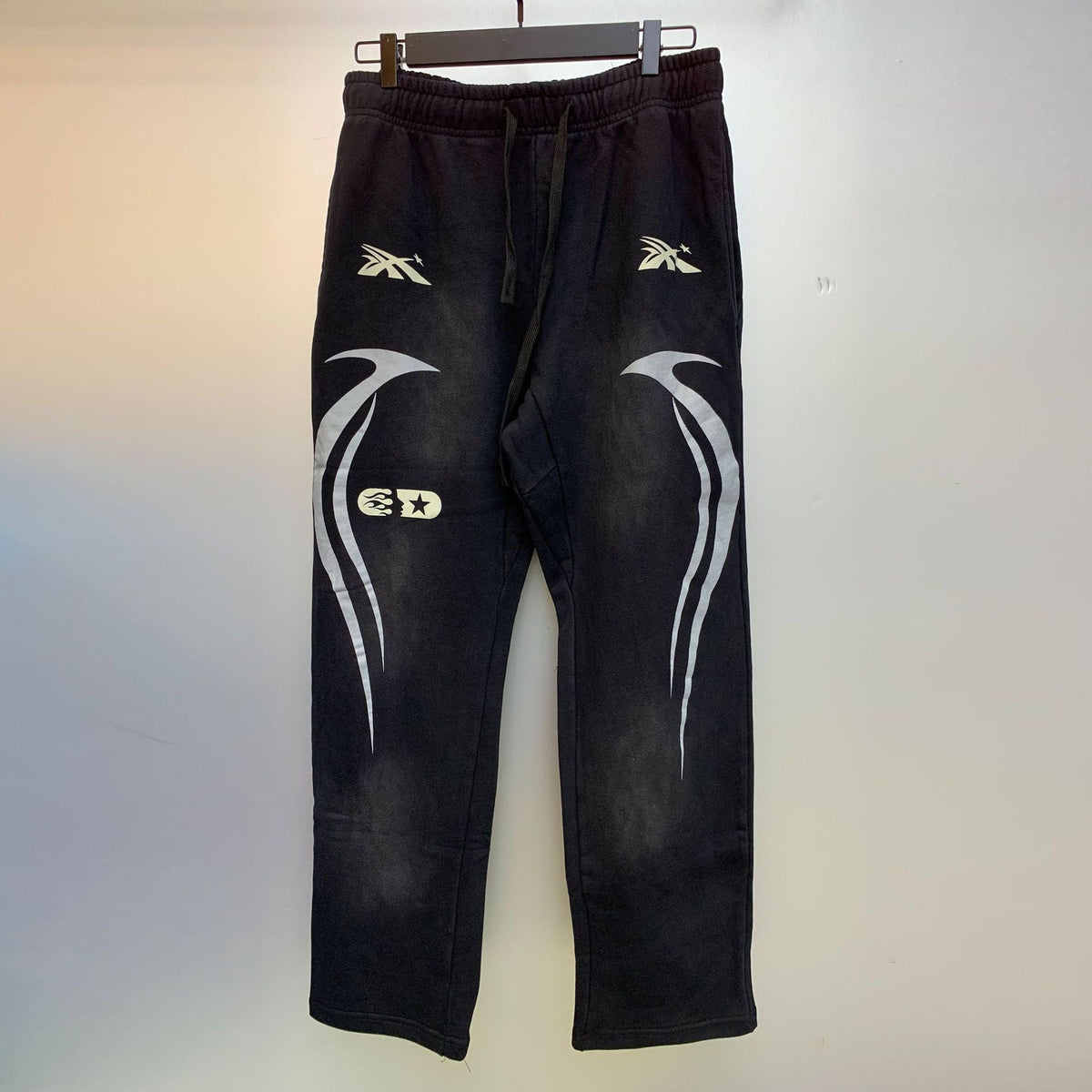 Hellstar Hoodie & Pants Wash Water Make Old Sweater