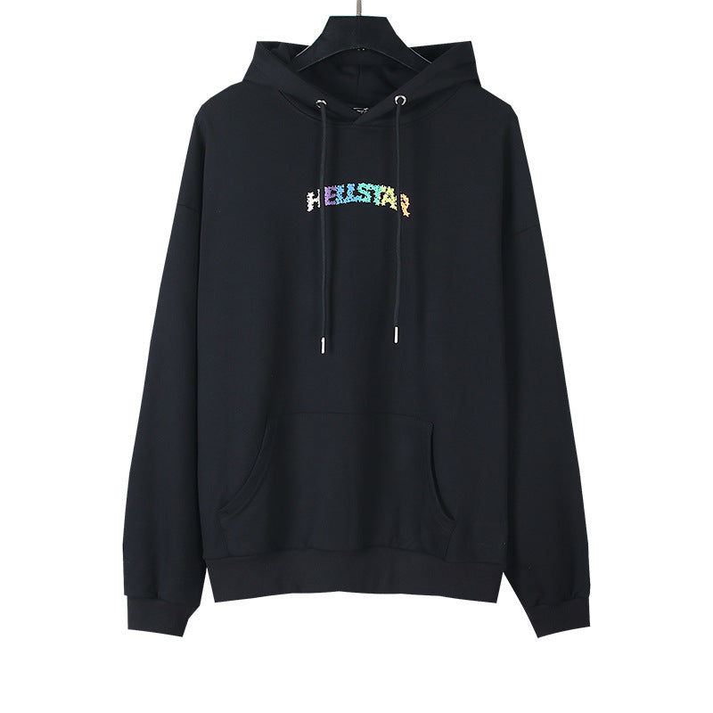 Hellstar Hoodie gradual change color retro hooded sweater