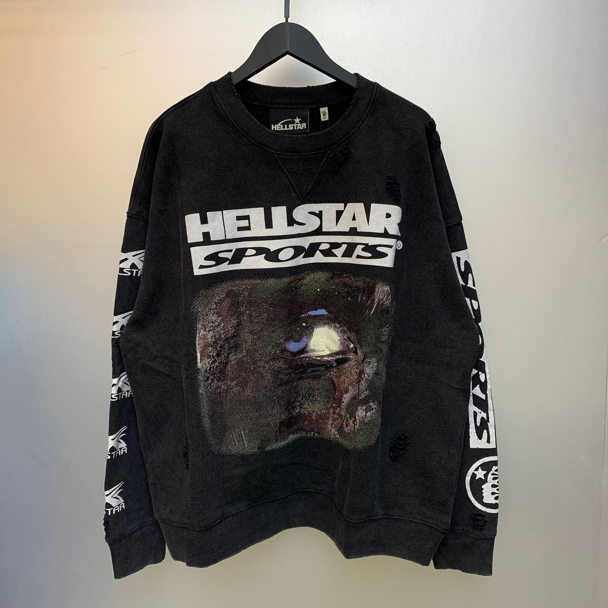 Hellstar Hoodie & Pants Wash Water Make Old Sweater