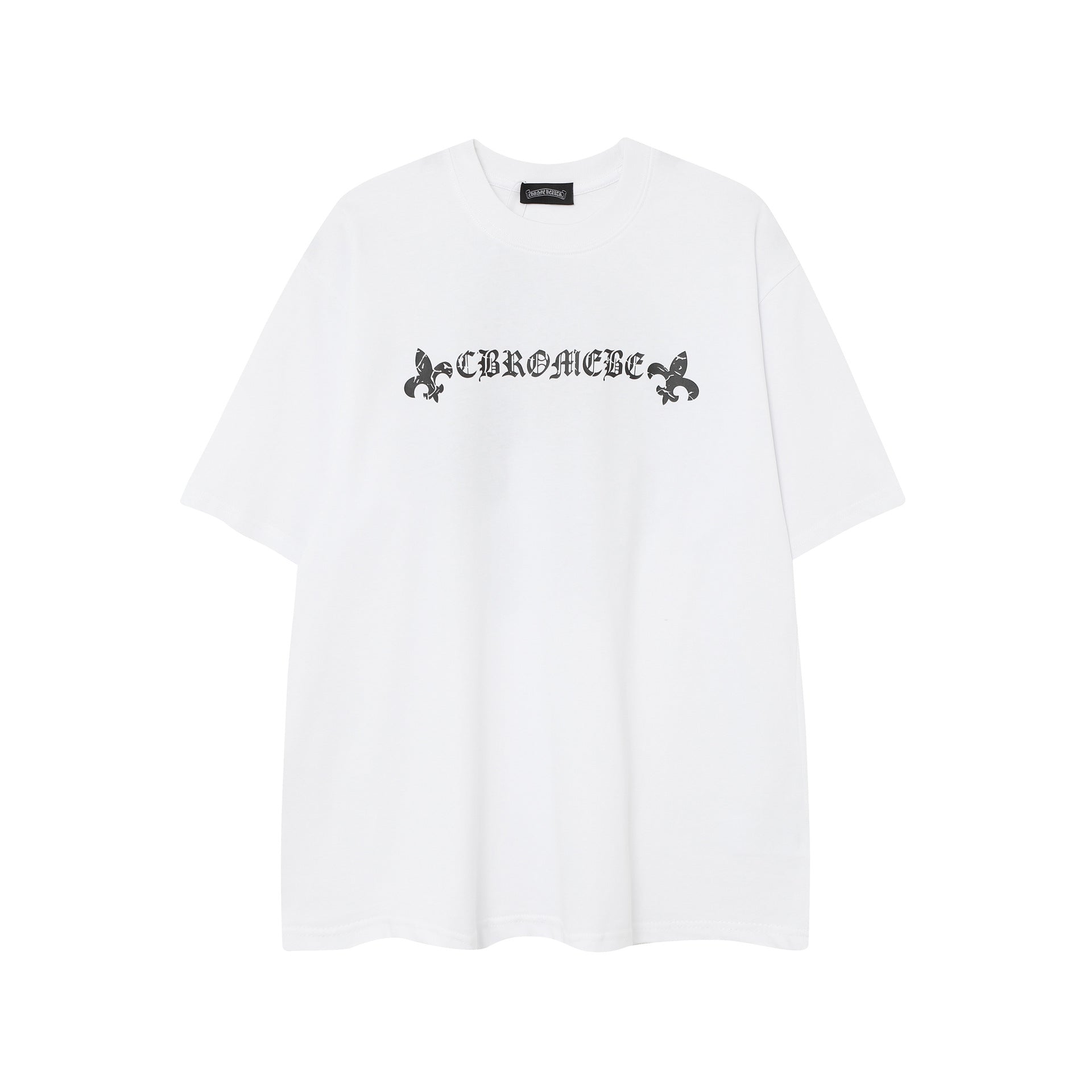 CHH Chrome Heart T Shirts Horseshoe Cross Old Retro Fashion Men's and Women's Short Sleeve T-Shirt