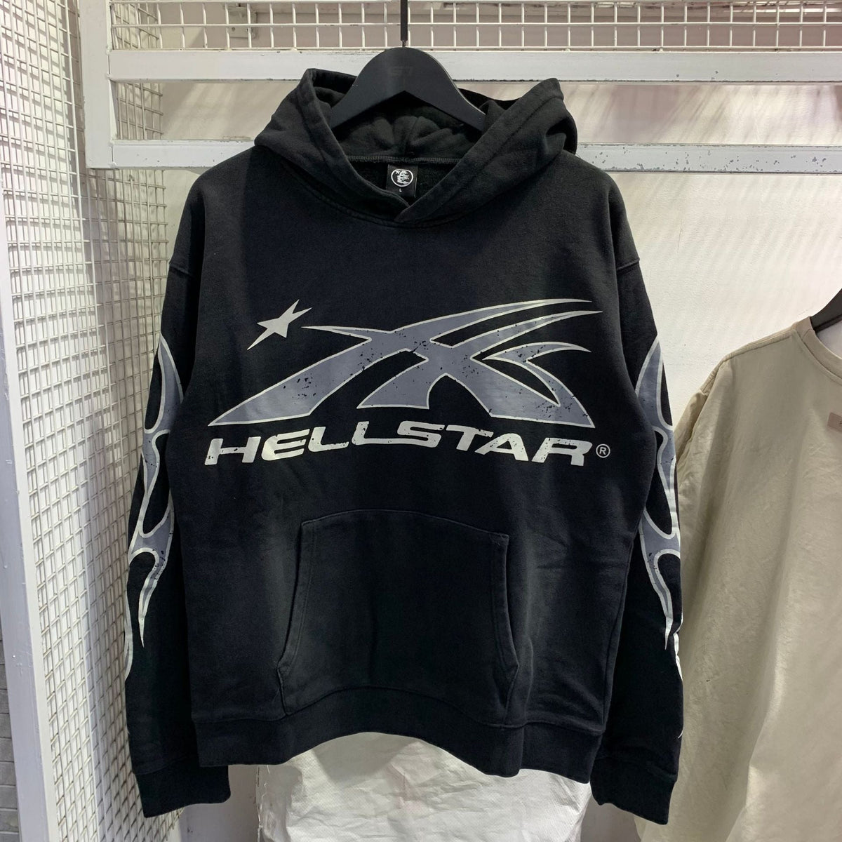Hellstar Hoodie & Pants Wash Water Make Old Sweater