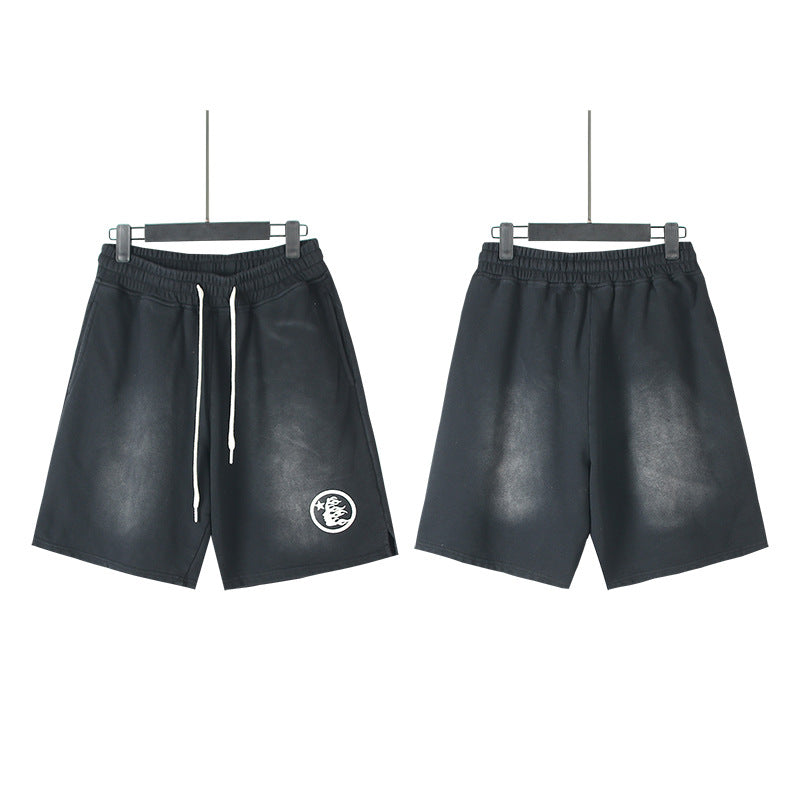 Hellstar Shorts Summer Casual Sports Wash Shorts