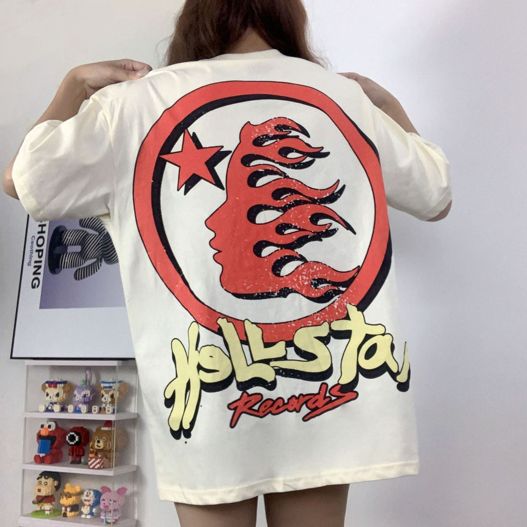 Hellstar T-shirt Earth Print Casual Loose