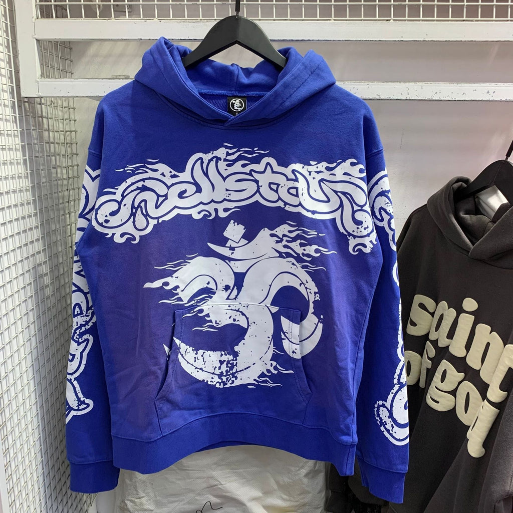 Hellstar Hoodie & Pants Wash Water Make Old Sweater