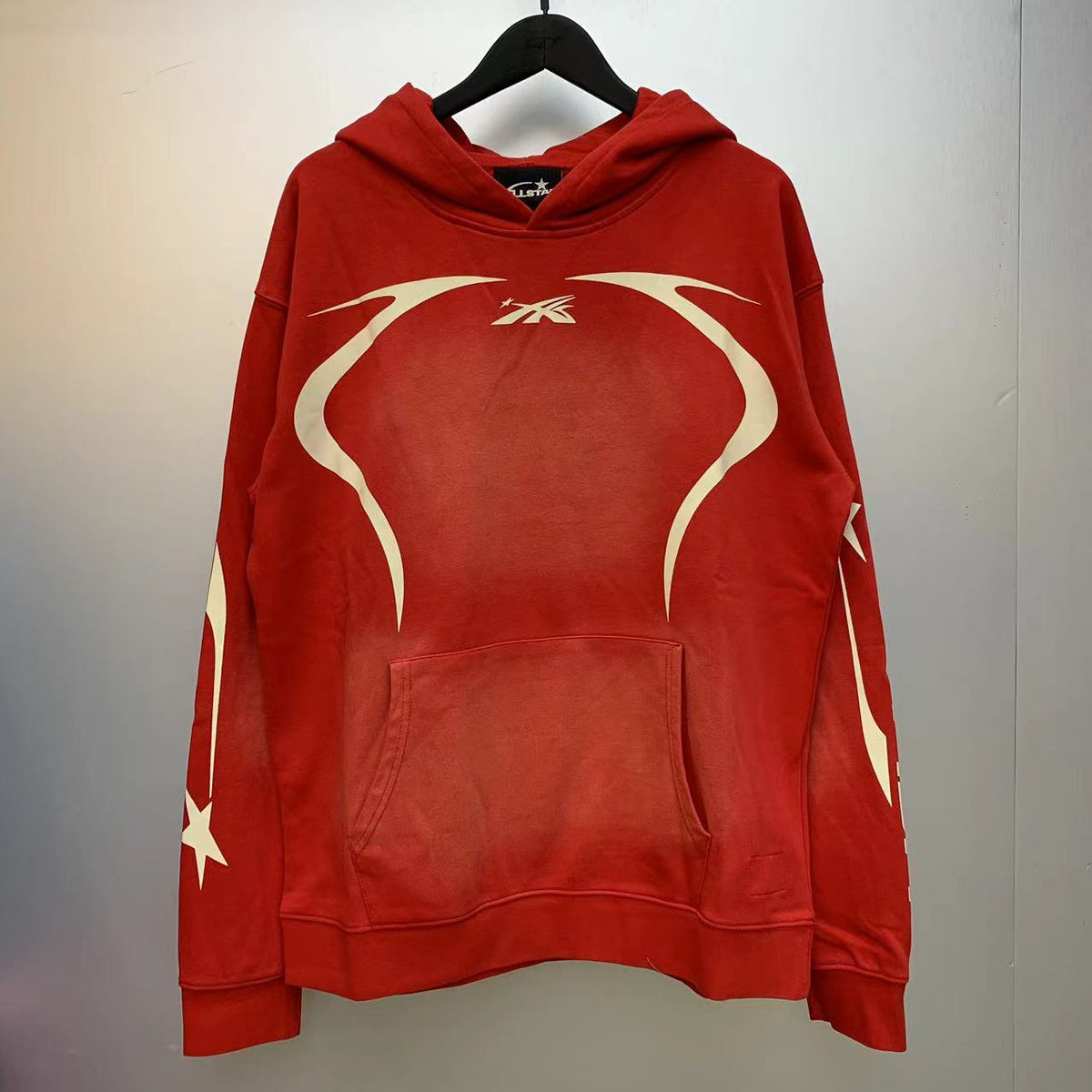 Hellstar Hoodie & Pants Wash Water Make Old Sweater