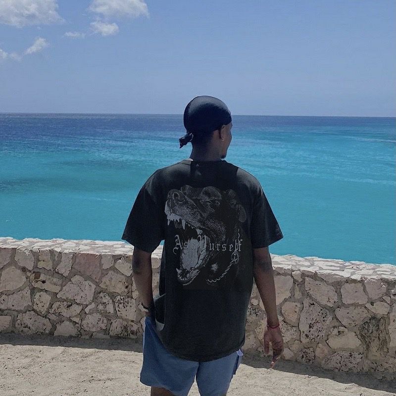 Askyurself T-shirts Loose round Neck Men's and Women's Short Sleeve T-shirt