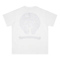 CHH Chrome Heart T Shirts Croix Sanskrit Cross Horseshoe Old T-Shirt