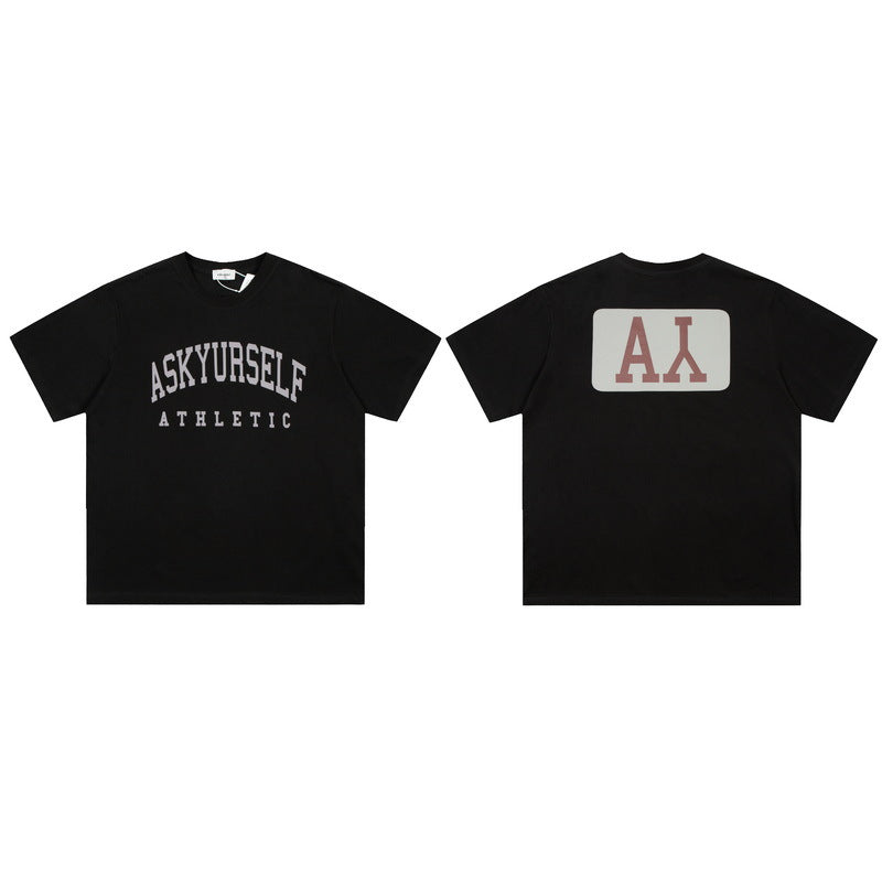Askyurself T-shirts Loose Couple Short Sleeve T-shirt