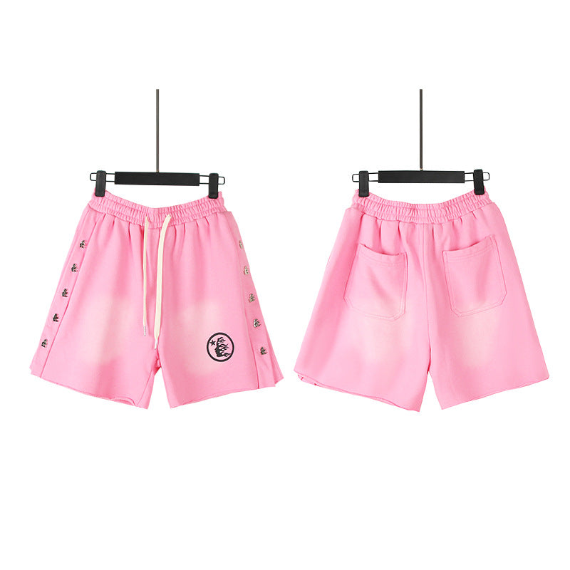 Hellstar Shorts Wash Black Old Casual Shorts Hot Pants
