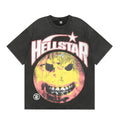Hellstar T-shirt Smiley Face Earth Distressed