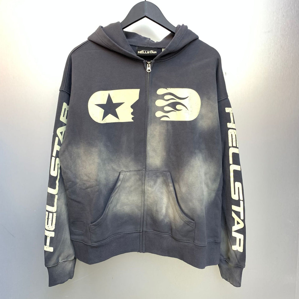 Hellstar Hoodie & Pants Wash Water Make Old Sweater
