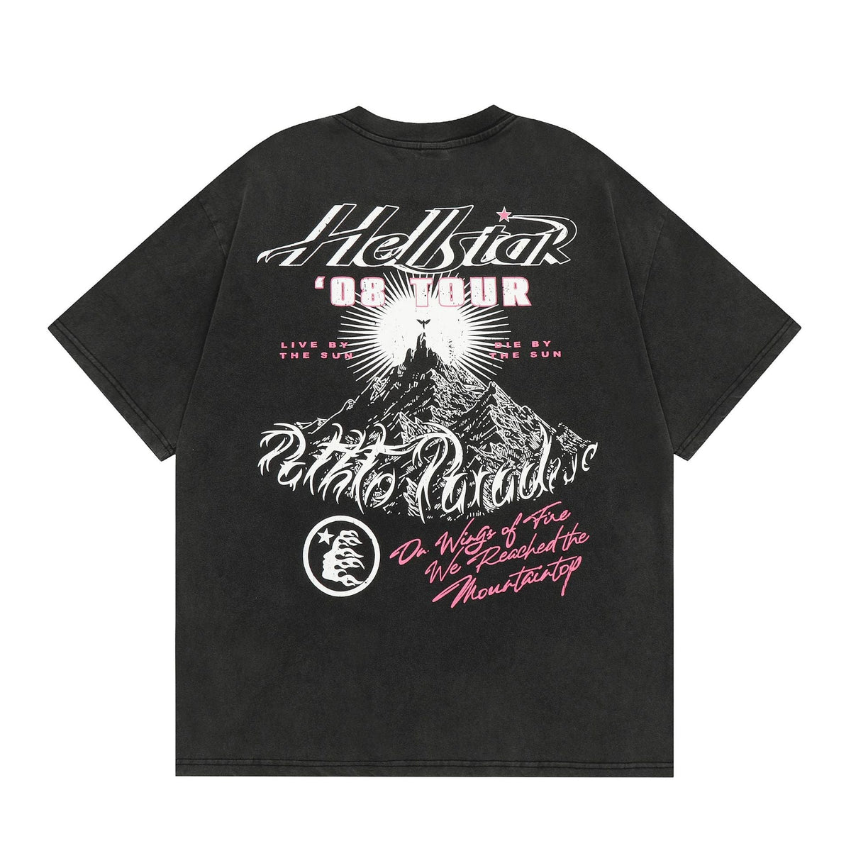 Hellstar T-shirt Smile Earth Distressed Print