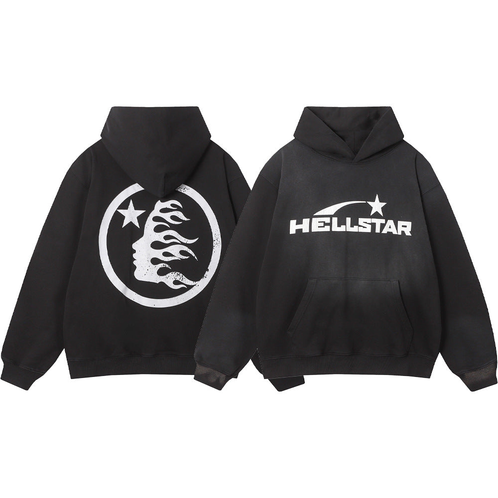 Hellstar Hoodie Letter Print Male Female Casual