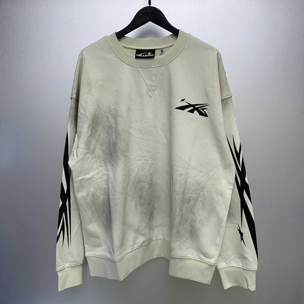 Hellstar Hoodie & Pants Wash Water Make Old Sweater