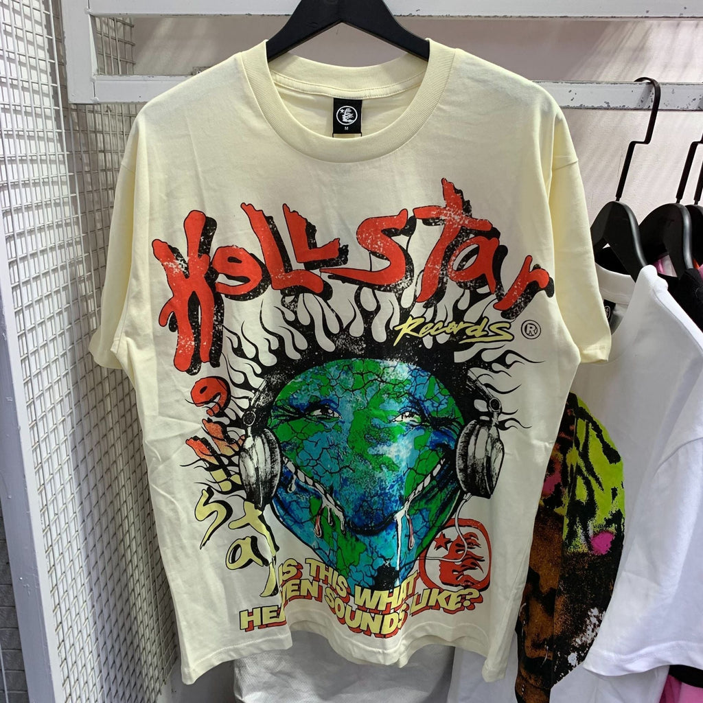 Hellstar T-shirt Earth Print Casual Loose