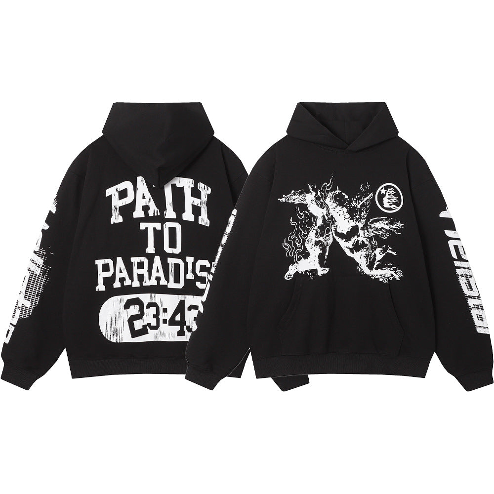 Hellstar Hoodie Letter Print Male Female Casual