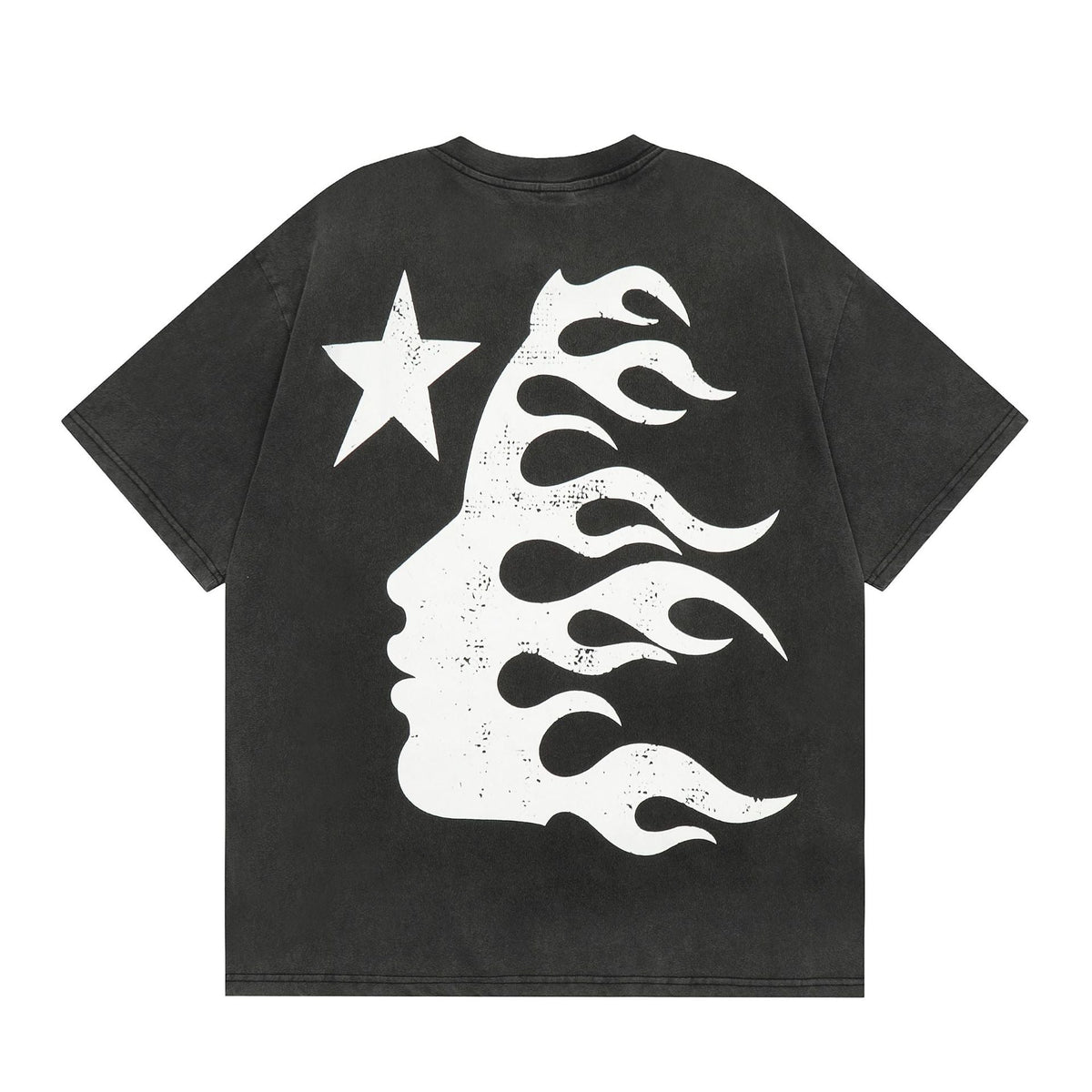 Hellstar T-shirt Smiley Face Earth Distressed