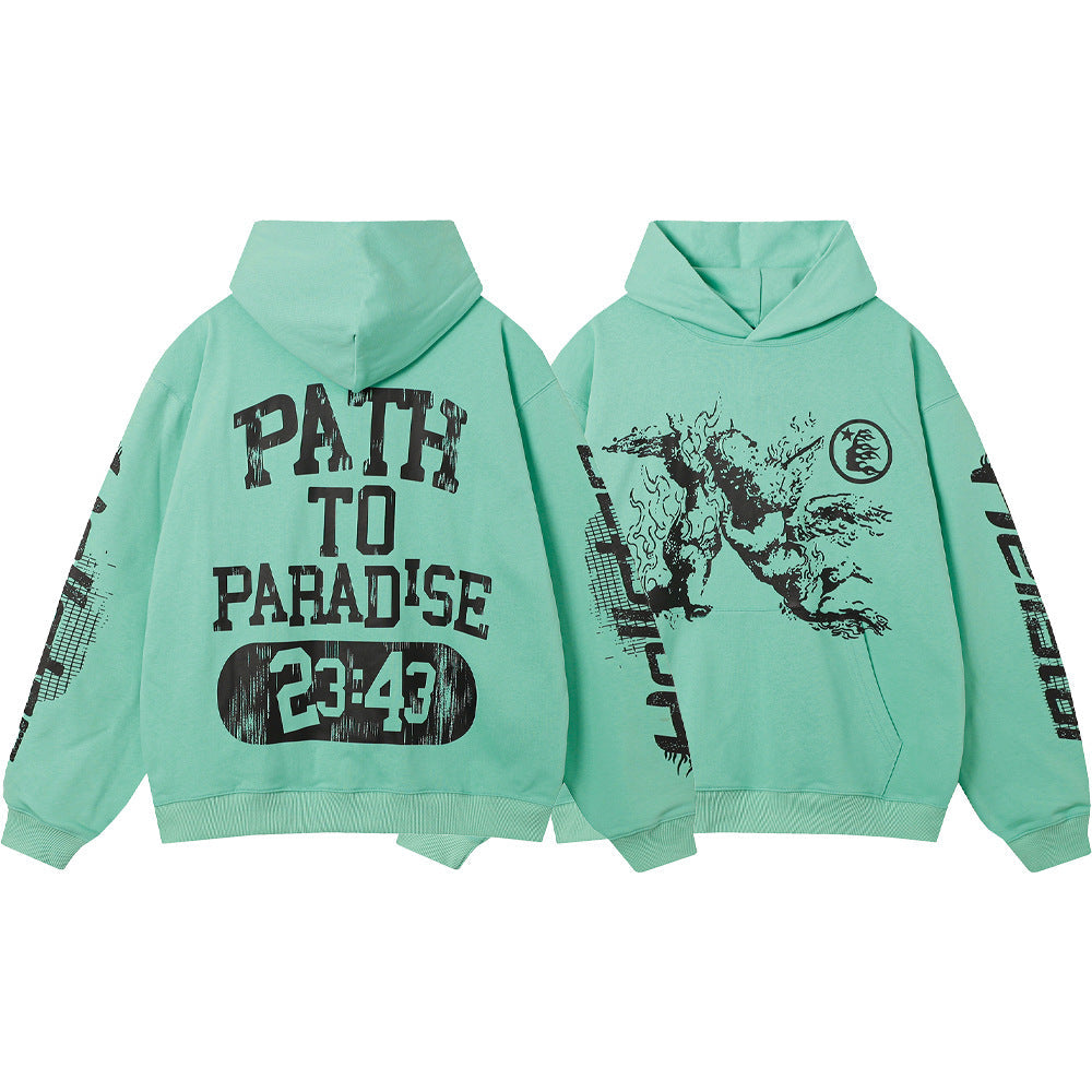 Hellstar Hoodie Letter Print Male Female Casual
