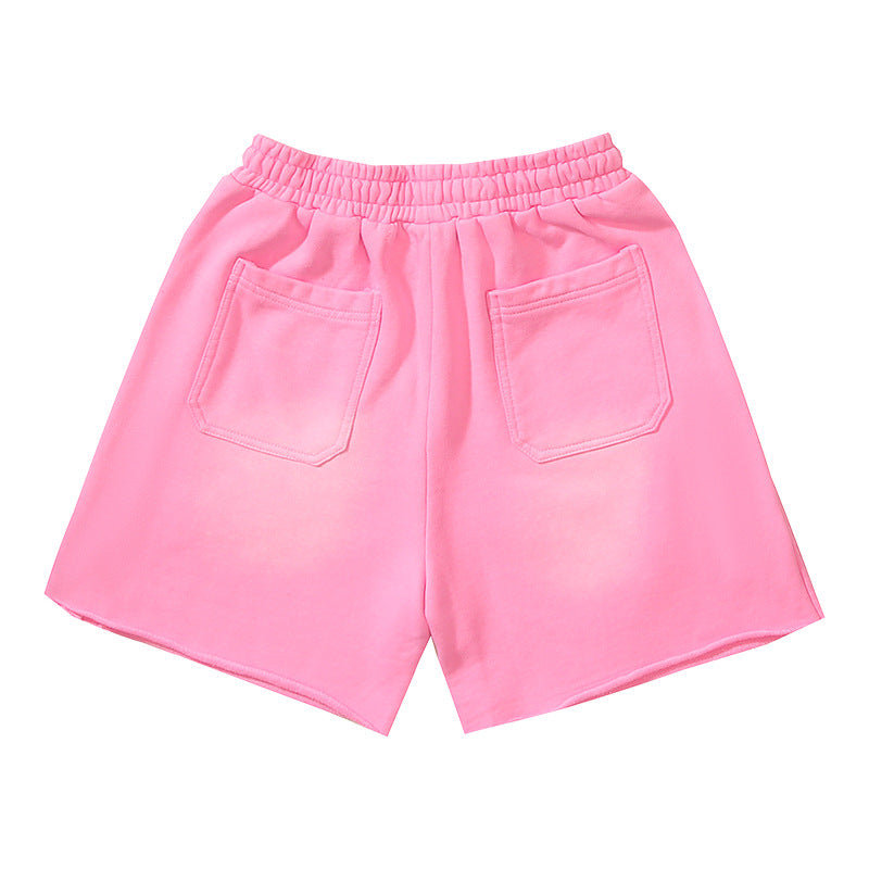 Hellstar Shorts Wash Black Old Casual Shorts Hot Pants