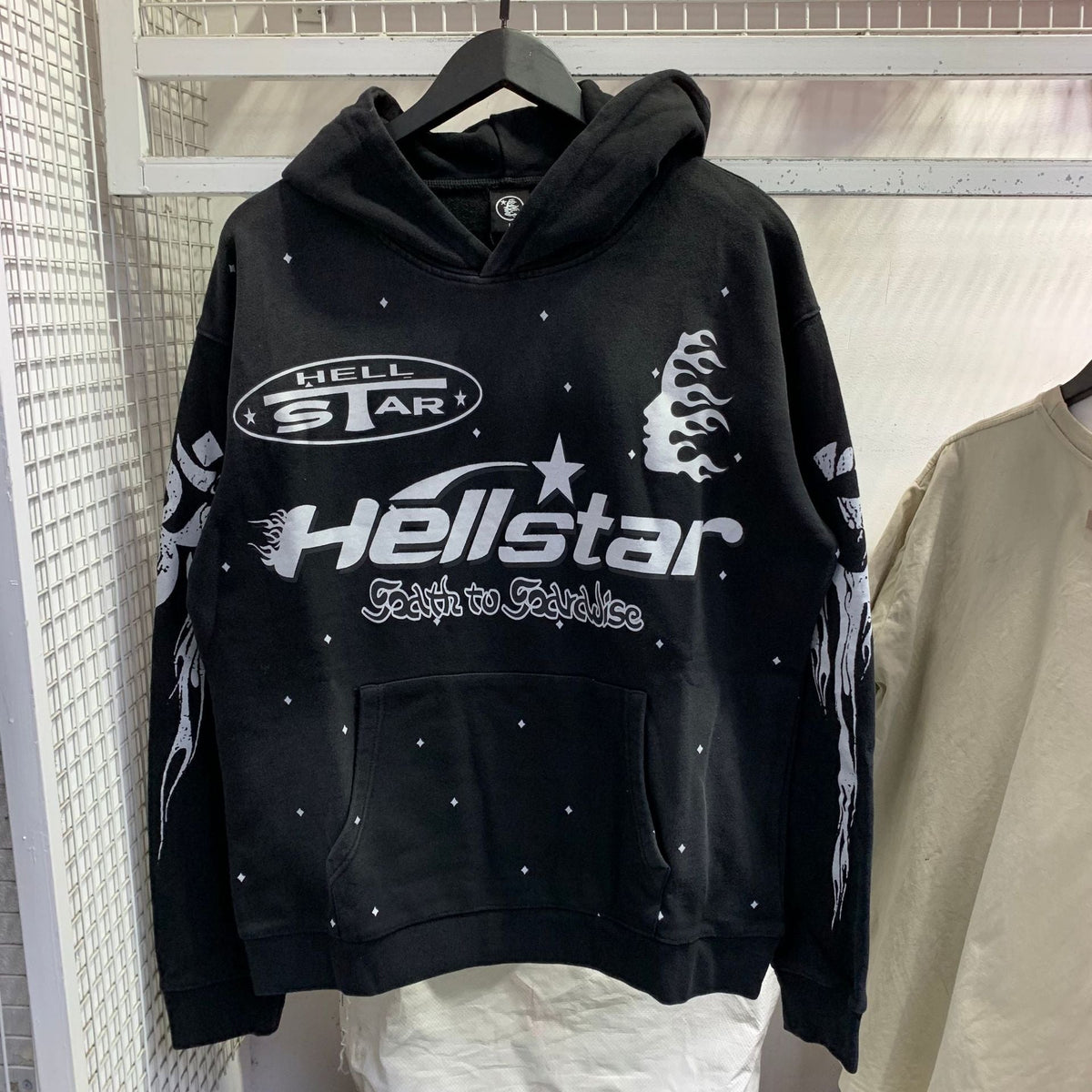Hellstar Hoodie & Pants Wash Water Make Old Sweater