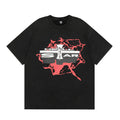 Hellstar T-shirt Cross Portrait Printing Casual Loose