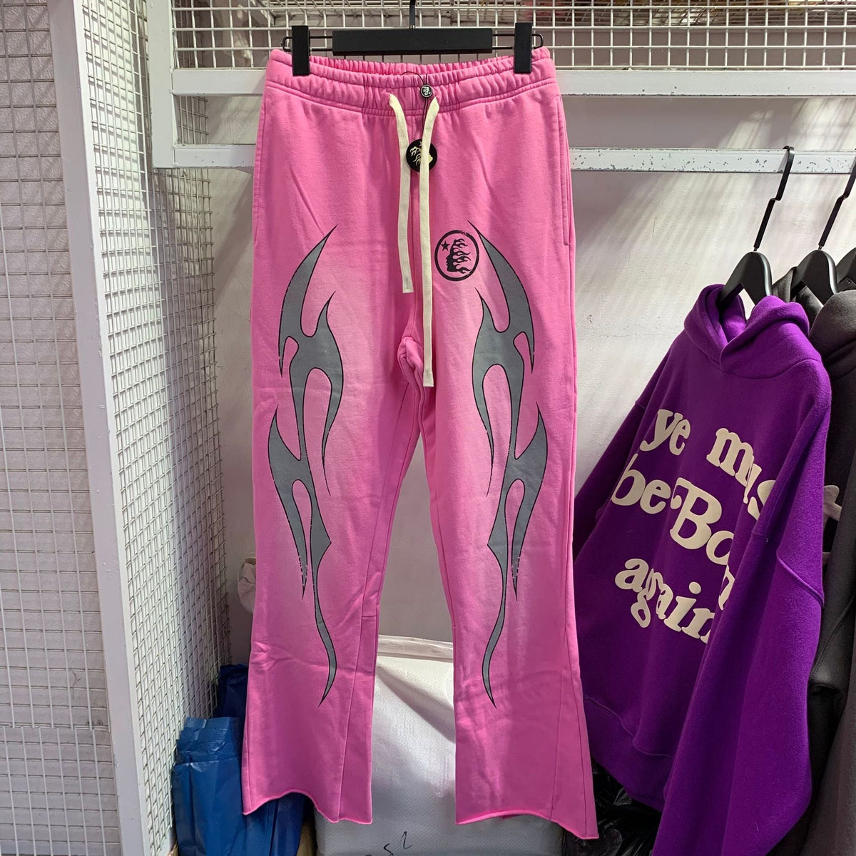 Hellstar Hoodie & Pants Wash Water Make Old Sweater