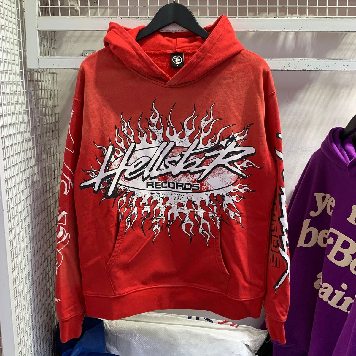 Hellstar Hoodie & Pants Wash Water Make Old Sweater