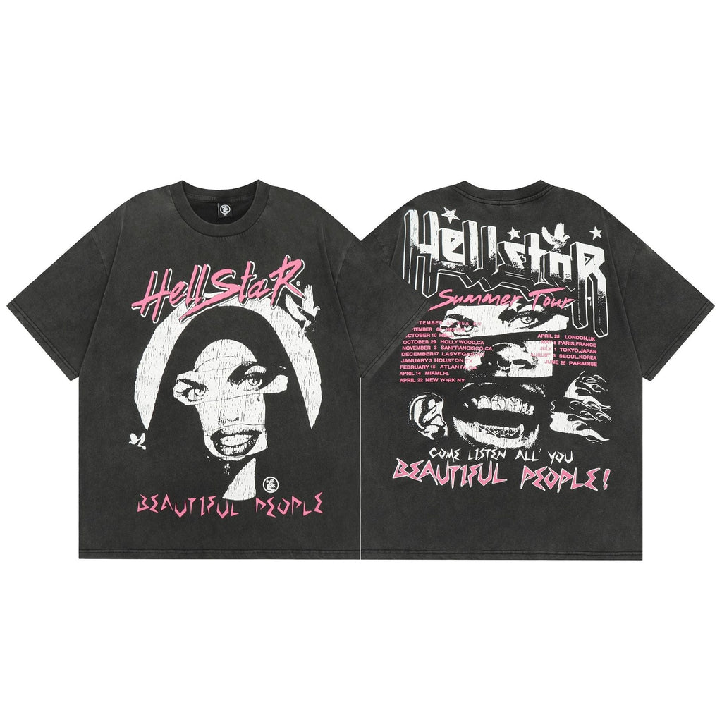 Hellstar T-shirt Creative Cartoon Portrait Printing