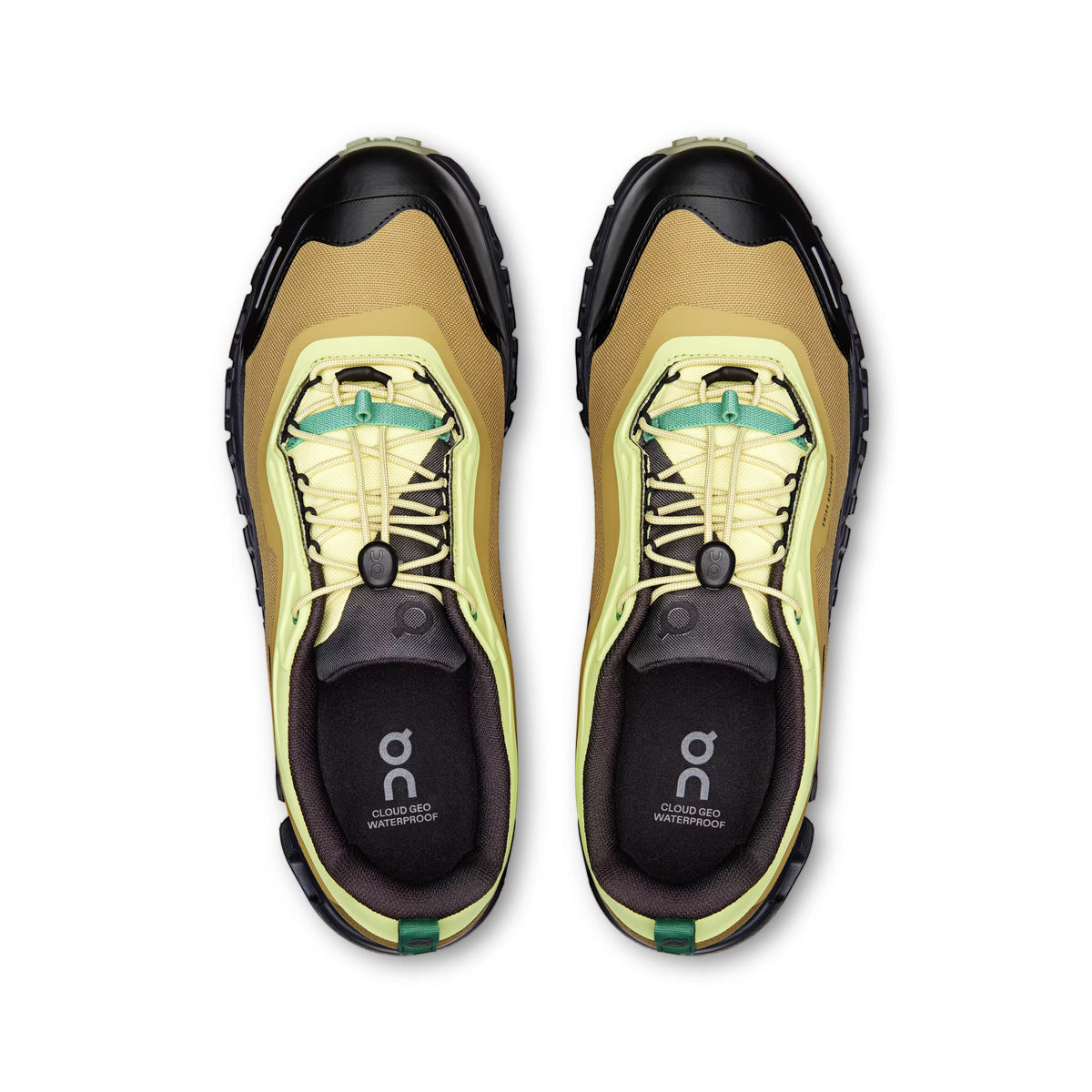 On Men's Cloud 6 Geo Waterproof Limelight/Safari Lifestyle Sneakers