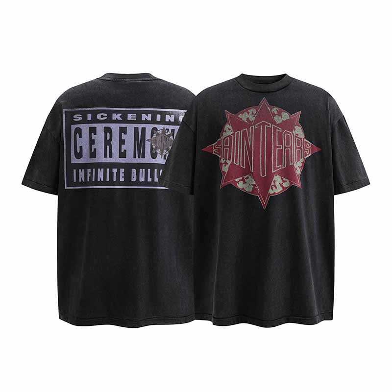 SAINT MICHAEL Vintage T-shirt DENIM TEARS Loose Short Sleeve